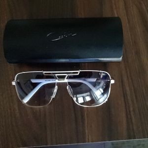 Cazal 9090 Sunglasses Men's Gold-Cream/Blue,